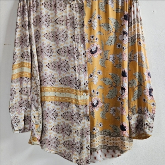 📌MNG MULTI PATTERN BUTTON DOWN SHIRT WOMEN'S SIZE 4 - Picture 5 of 7